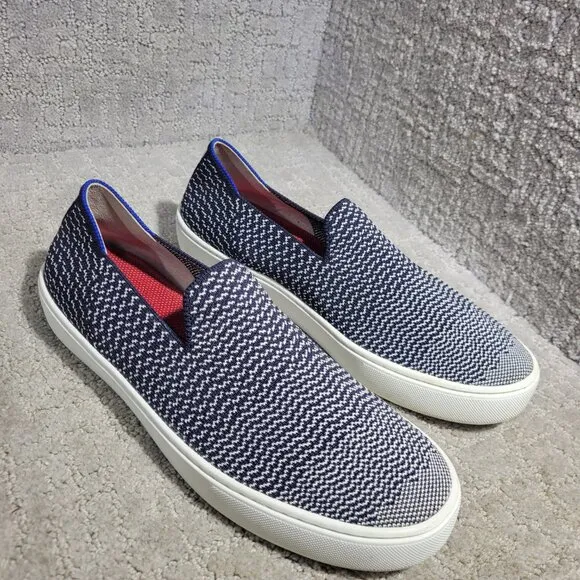 Rothy's The Sneaker Womens Size 9 Maritime Gradient Textile Slip On Casual Shoes