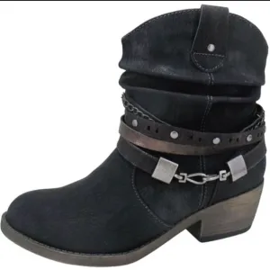 RUSTIC western style ladies boots sz 6