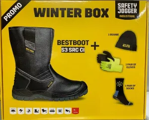 Safety Jogger Bestboot Winter Box inc Rigger Boots, Thermal Gloves, Socks, Hat