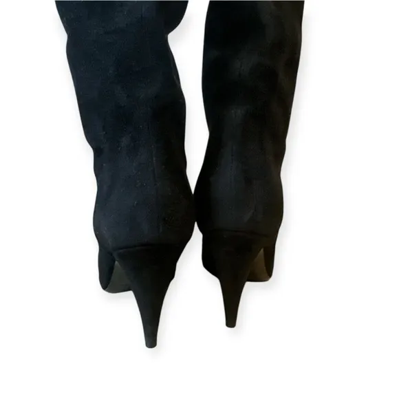 Saint Laurent Thigh High Cat Suede Leather Boots 36 (6)