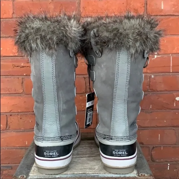 SALE❤️ SOREL Joan of Arctic Waterproof Fur Tall Lace Up Winter Rain Snow Boots