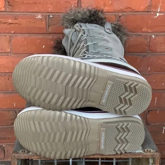 SALE❤️ SOREL Joan of Arctic Waterproof Fur Tall Lace Up Winter Rain Snow Boots