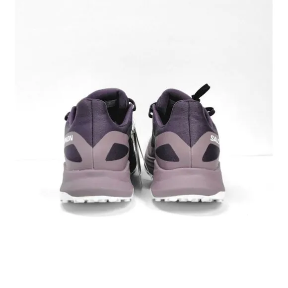 Salomon Womens trail Running Shoes Size 7.5  Purple &amp; Black Breathable Mesh NEW