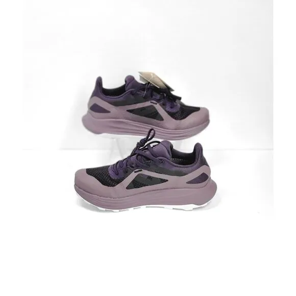 Salomon Womens trail Running Shoes Size 7.5  Purple &amp; Black Breathable Mesh NEW