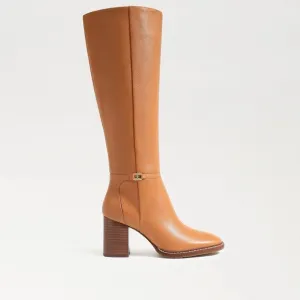 Sam Edelman Elsy Caramel‎ Leather Block Heel Boot Womens NWOB size 5.5