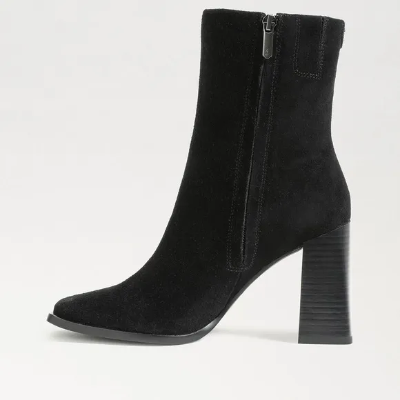 Sam Edelman IVETTE ANKLE BOOTIE Suede Black Sz 6