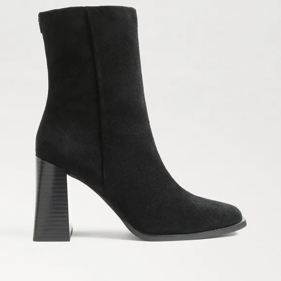 Sam Edelman IVETTE ANKLE BOOTIE Suede Black Sz 6