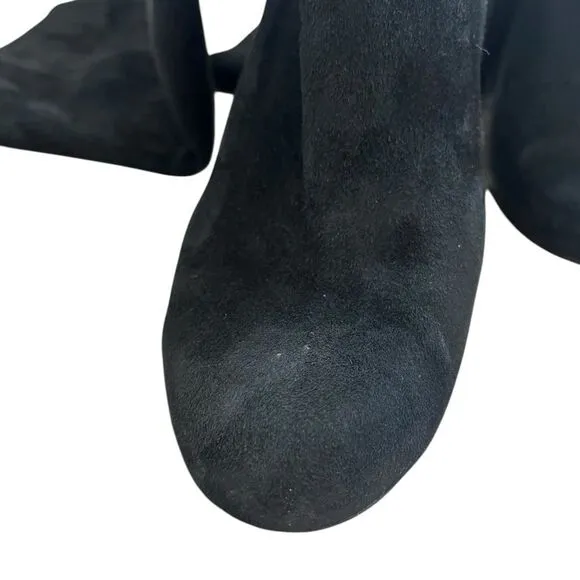 Sam Edelman Caprice Suede Boots | Round Toe | Women’s Size 10M | Black Knee-High