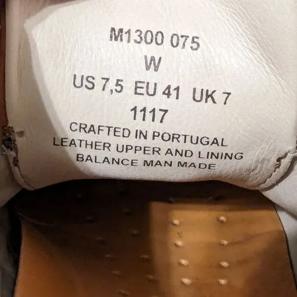 SAMUEL HUBBARD FAST Tan leather walking shoes Size 7.5 Wide