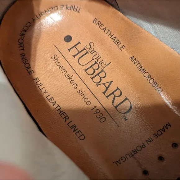 SAMUEL HUBBARD FAST Tan leather walking shoes Size 7.5 Wide