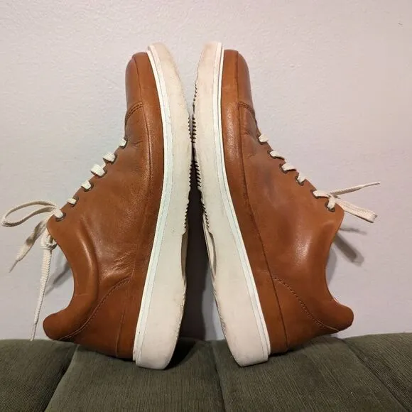 SAMUEL HUBBARD FAST Tan leather walking shoes Size 7.5 Wide