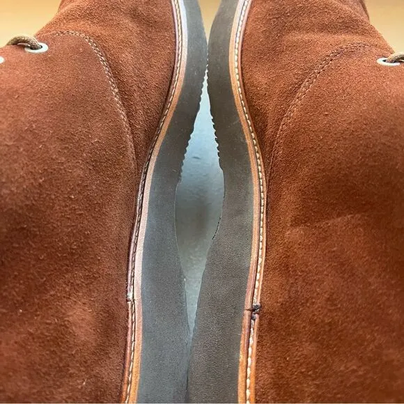 Samuel Hubbard Mahogany Brown Suede Re-Boot Chukka Lace Up Boots Men’s Size 13
