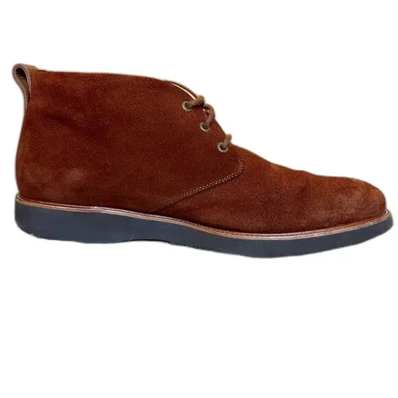Samuel Hubbard Mahogany Brown Suede Re-Boot Chukka Lace Up Boots Men’s Size 13