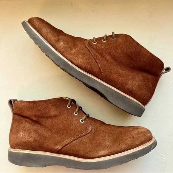 Samuel Hubbard Mahogany Brown Suede Re-Boot Chukka Lace Up Boots Men’s Size 13