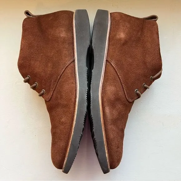 Samuel Hubbard Mahogany Brown Suede Re-Boot Chukka Lace Up Boots Men’s Size 13