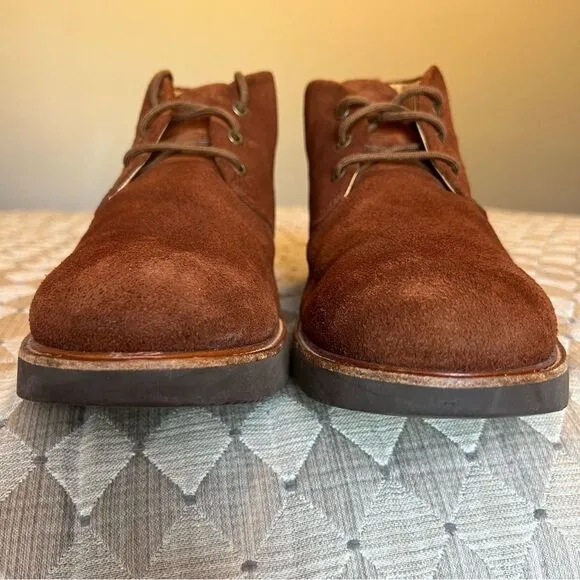 Samuel Hubbard Mahogany Brown Suede Re-Boot Chukka Lace Up Boots Men’s Size 13