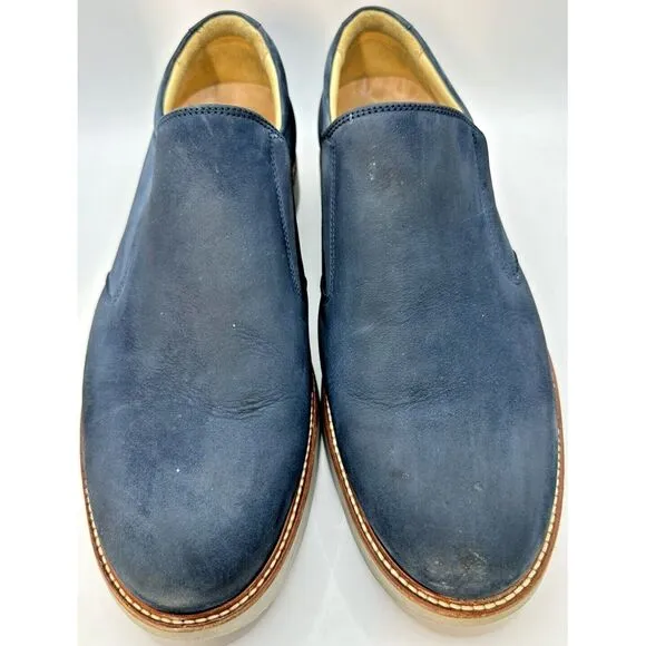 Samuel Hubbard Men's 9 &quot;Rafael&quot; Hybrid Slip-On Munich Navy Traveler  Vibram Sole