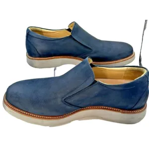 Samuel Hubbard Men's 9 &quot;Rafael&quot; Hybrid Slip-On Munich Navy Traveler  Vibram Sole