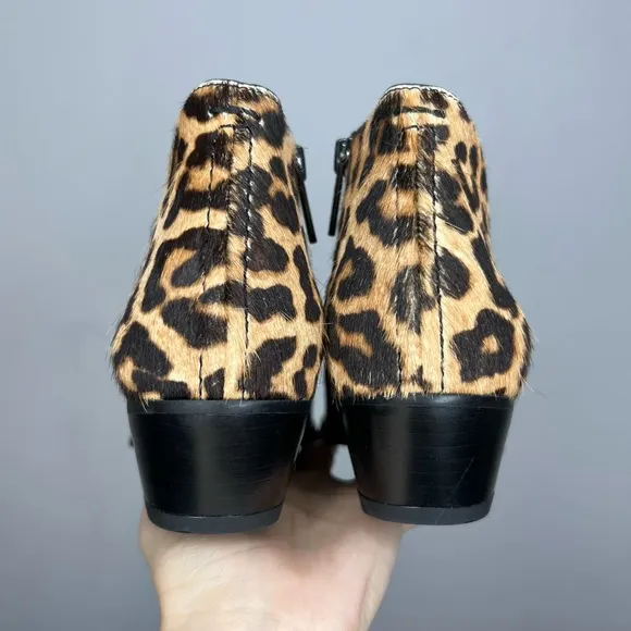 SARTO by Franco Sarto ‘Shellson2’ Leopard Ankle Boots. Size 6.5