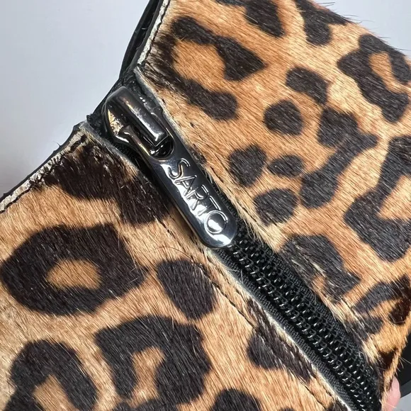 SARTO by Franco Sarto ‘Shellson2’ Leopard Ankle Boots. Size 6.5