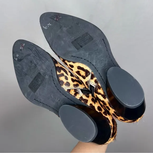 SARTO by Franco Sarto ‘Shellson2’ Leopard Ankle Boots. Size 6.5