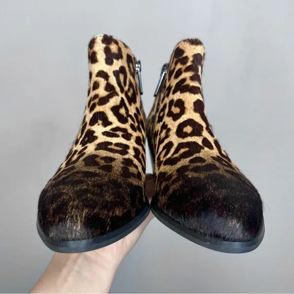 SARTO by Franco Sarto ‘Shellson2’ Leopard Ankle Boots. Size 6.5