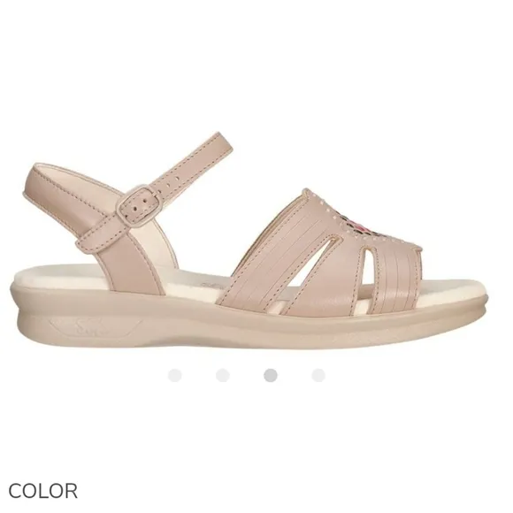 SAS $150 Huarache Quarter Strap Beige Sandals Size 11W