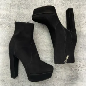 Schutz July Nubuck Suede Leather Platform Boots 8.5