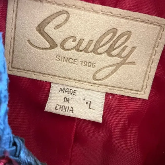 Scully red suede western fringed jacket
