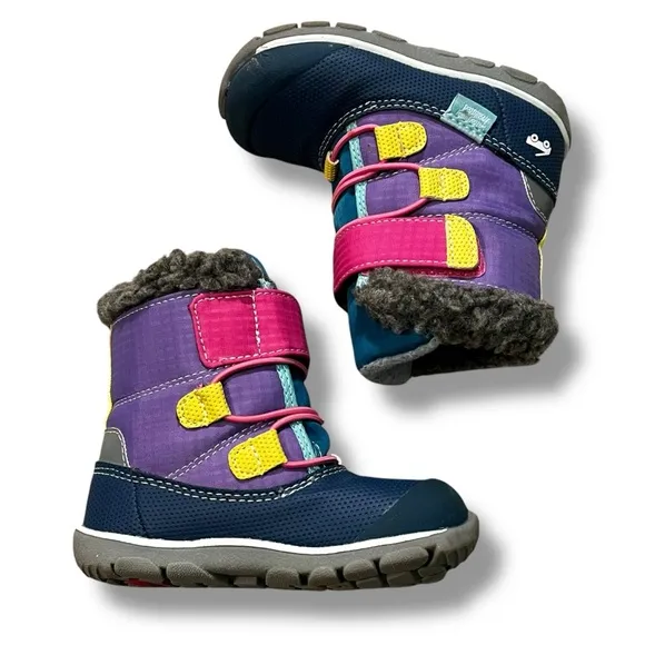 See Kai Run Gilman Snow Boots Insulated Waterproof Color Block Toddler Size 7