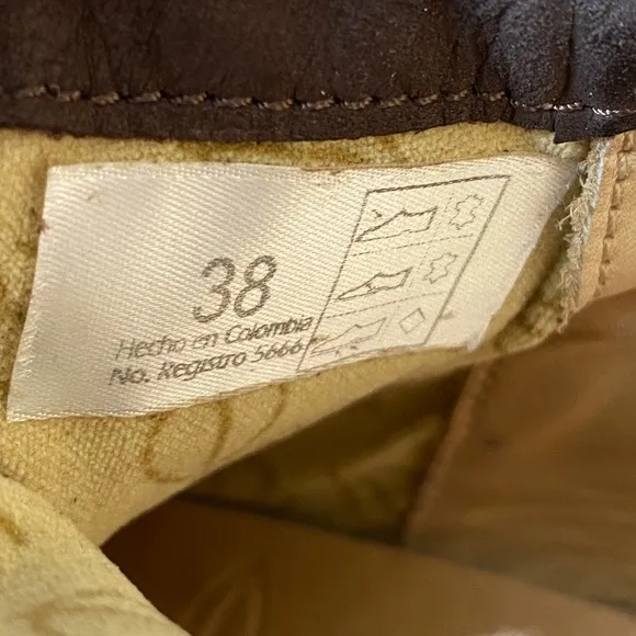 Sergio Tomani Leather Zip Moss Brown Ankle Boots - Size 38