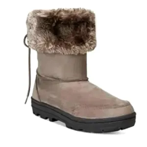 Seven dials women's faux Fur Cuffed Allie Suede gray Boots size 10