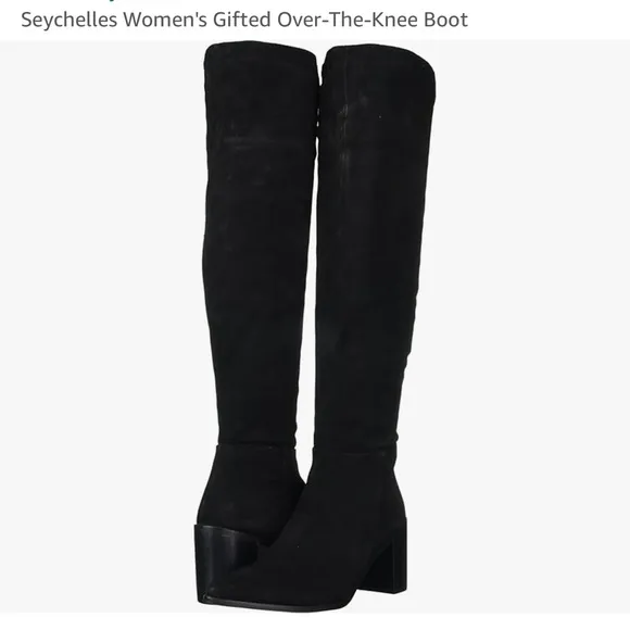 Seychelles Gifted Black Suede Over-The-Knee Boot NWOB