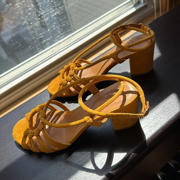 Sezane Gloria Sandals Yellow Marigold