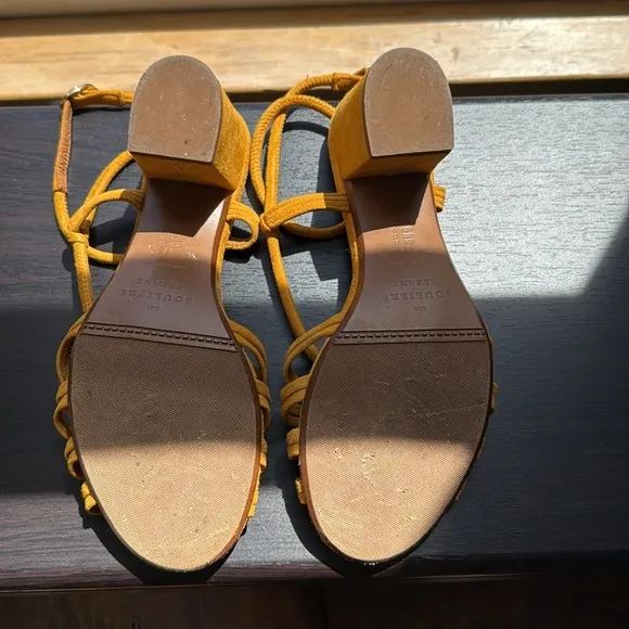 Sezane Gloria Sandals Yellow Marigold