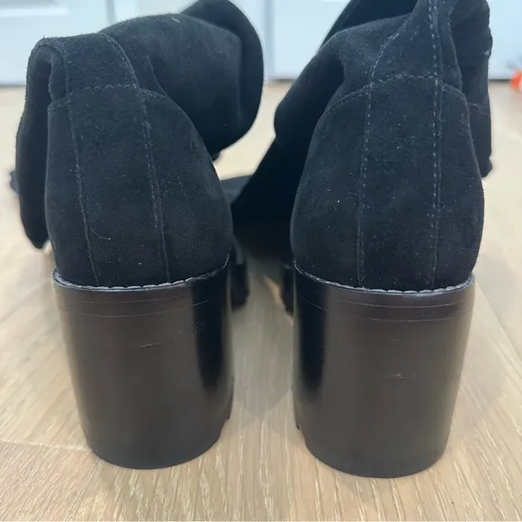 Sigerson Morrison Gemma Boot Over the Knee Suede Black Studded Jewel Toe Leather