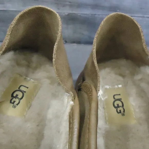 SIZE 10. Ugg Cooke suede slipper loafers shoes.