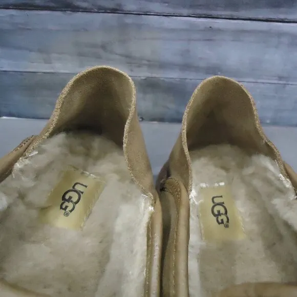 SIZE 10. Ugg Cooke suede slipper loafers shoes.
