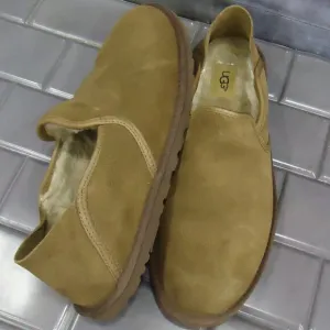 SIZE 10. Ugg Cooke suede slipper loafers shoes.