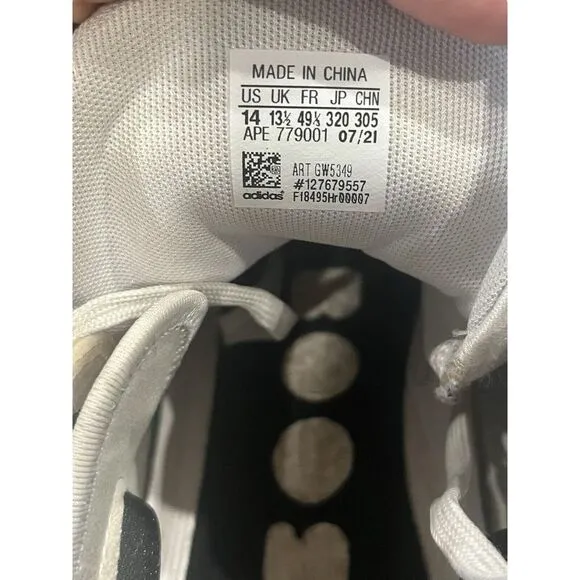 Size14 - Adidas Harden Vol. 5 Futurenatural‎ Polka Dot - White GW5349