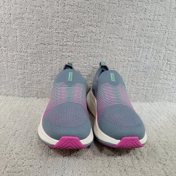 Skechers Go Walk Max Walker-Sally US 8 Gray Purple Casual Shoes 125052-CCPR