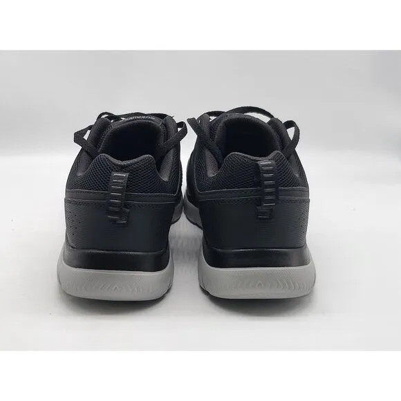 Skechers Mens Sport Wide Fit Memory Foam Athletic Shoes Size 9 Black Gray
