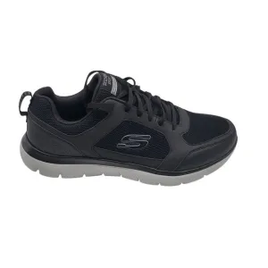 Skechers Mens Sport Wide Fit Memory Foam Athletic Shoes Size 9 Black Gray