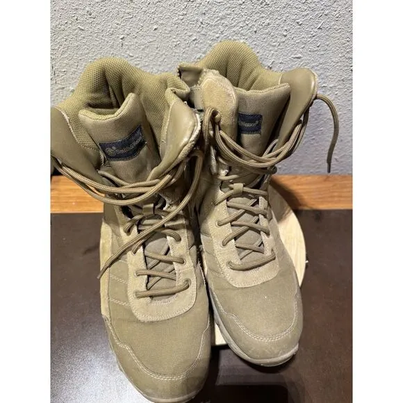 Smith &amp; Wesson 810403 8&quot; Breach 2.0 Coyote Side-Zip Waterproof Boots 11.5‎
