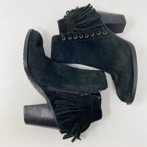 Sofft Winters Western Fringed Suede Boots