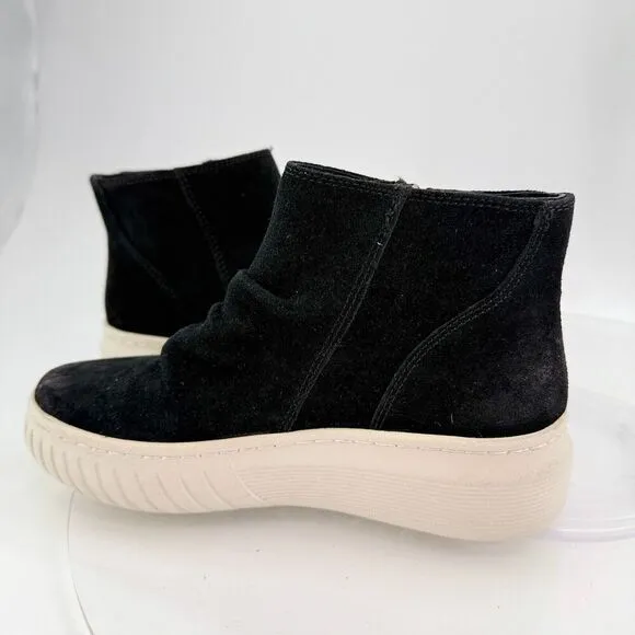Sofft Women's Portland Waterproof Ankle Boots Size 6M Black Suede Leather