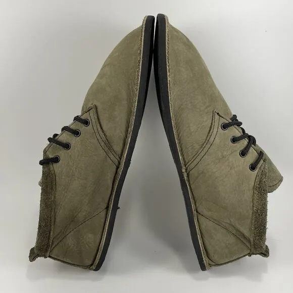 Softstar Primal Sawyer Zero Drop Chukka Boots Mens Size 10 Wide Tan Suede