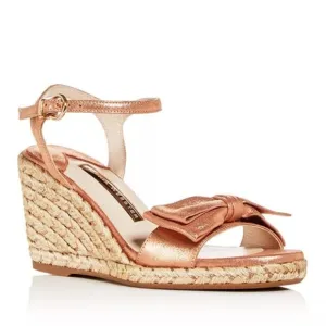 Sophie Webster Bonnie Women's Rose Gold Wedge Sandals