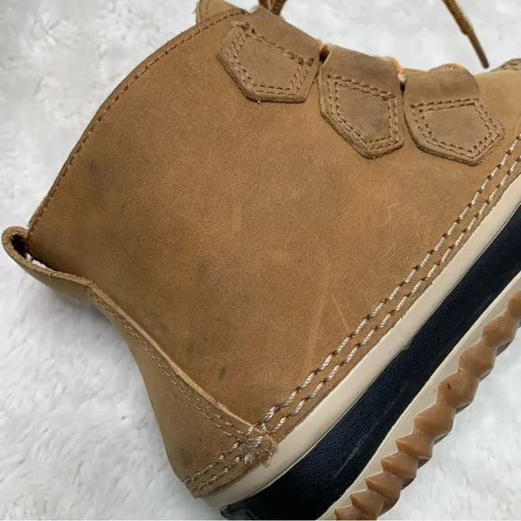 Sorel 2133 Women’s Brown Leather Duck Boots Size 6.5