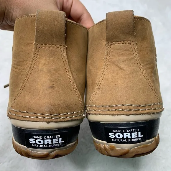 Sorel 2133 Women’s Brown Leather Duck Boots Size 6.5
